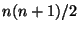 $n(n+1)/2$